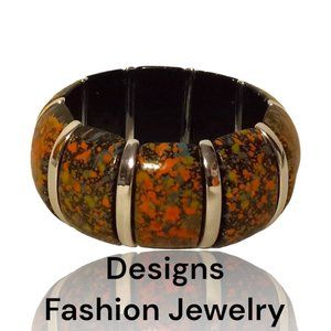 Designs Fashion Jewelry Colors of Fall Stretch Bracelet